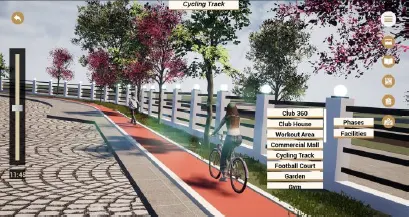 Tour pela ciclovia e áreas de lazer do Castle Landmark com menu de diferenciais